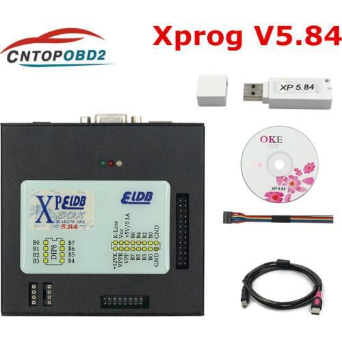Newest Version Xprog V5.84 M Metal Box Better XPROG CU Programmer Tool Add More Authorization Interface USB Dongle Full Adapter