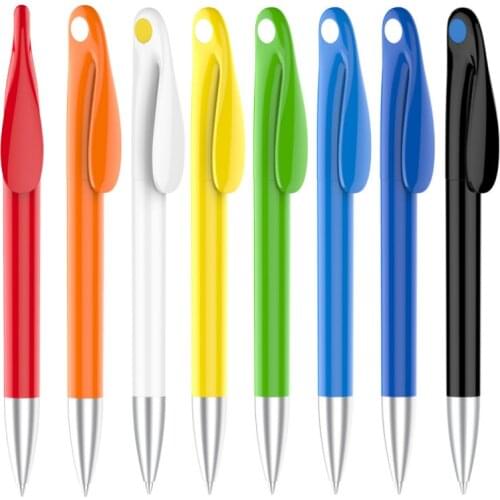 Blank Heat Transfer Pen Promotional Customized Clip Pen 20pcs Black Ink