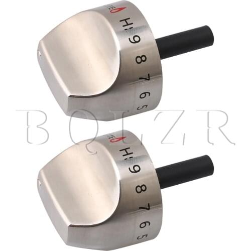 BQLZR 2 x WB03K10265 Cooker Top Burner Control Knob D Shape Shaft 2inch Dia