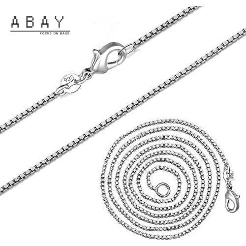 S925 Silver Box Baby Chain Men Women 2021 New Popular Fashion Temperament Simple Retro Grace Versatile Advanced Wholesale Trend