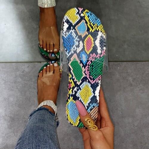 Summer Womens Casual Serpentine Thick Slippers Europe America Ladies Outdoor Sandals Fashion Big Size Slides Platform Shoes Hot