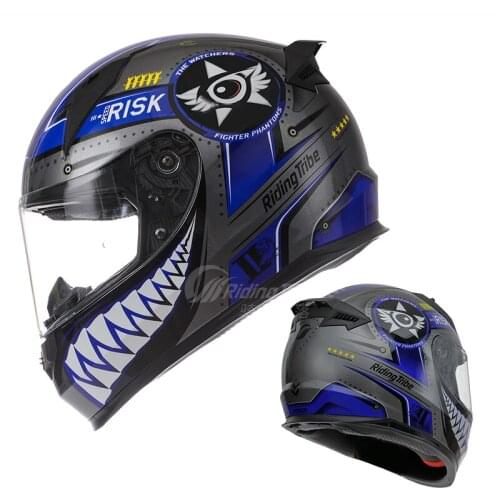 Men Women Motorcycle Full Face Helmet Riding Tribe X310Professional Design Racing Helmet Riding Casco Universal 3 Color Lenses