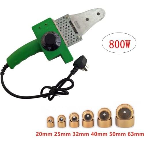 800W 20-63mm Temperature Controlled PPR Welding Machine Plastic Welder AC 110/220V for Weld Plastic Pipes Factory Sales