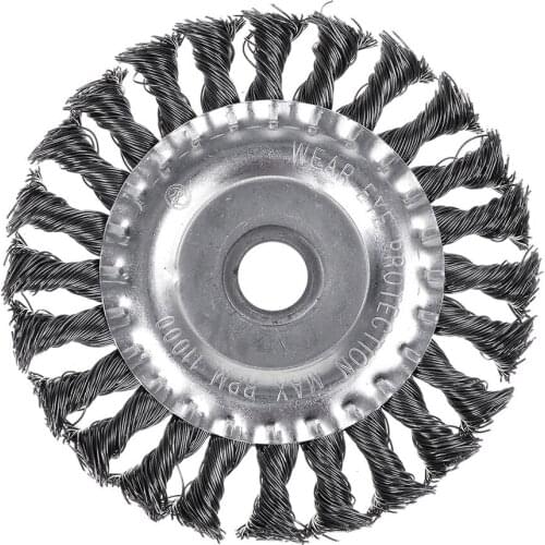 200mm Steel Wire Grass Trimmer Head Rounded Edge Weed Trimmer Grass Brush Cutter Removal Grass Weeding Plate for Lawnmower