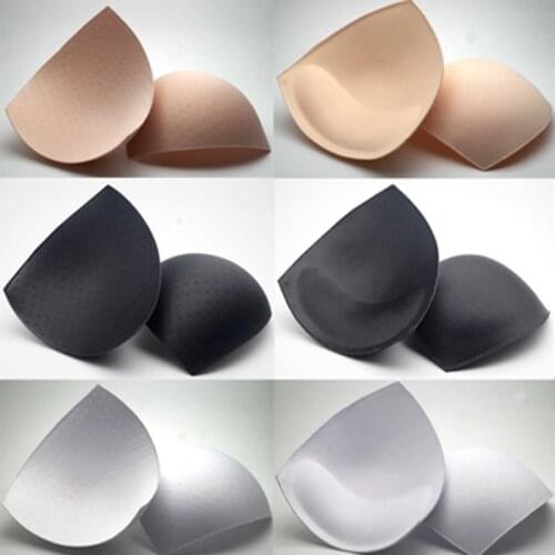 Women Triangular Round Ultra-thin Breathable Chest Pad Padding Inserts Foam Sponge Pads Cups Breast Bra Bikini Inserts Chest Pad