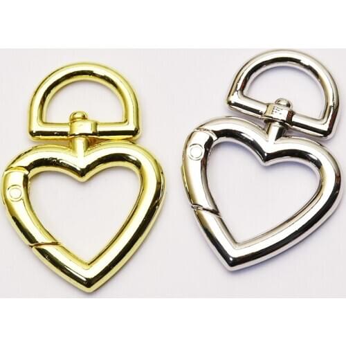 10Pcs Heart Clasp jewelry pendants for women Clasp pendant Trendy Metal jewelry Pendant jewelry pendant for women 51222