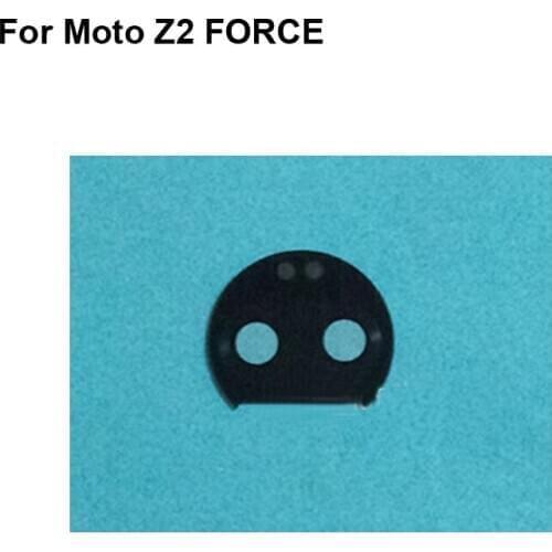 2PCS High quality For Moto Z2 Force Z2018 Back Rear Camera Glass Lens test good For Moto Z 2 Force Replacement Parts Z2Force
