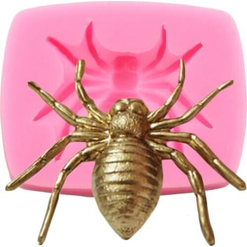 3D Spider Silicone Mold DIY Insect Cupcake Topper Fondant Cake Decorating Tools Jewelry Resin Clay Molds Candy Chocolate Moulds