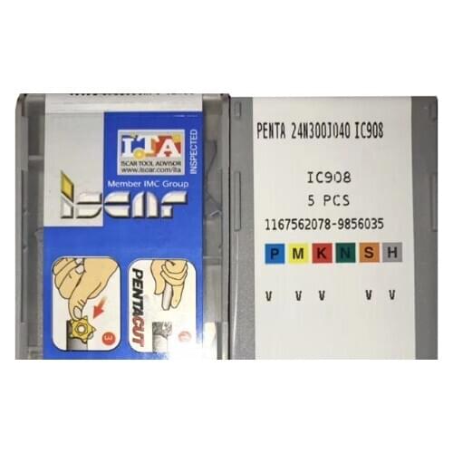 5 PCS CARBIDE INSERT PENTA 24N300J040 IC908