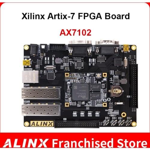 ALINX AX7102: XILINX Artix-7 XC7A100T FPGA Development Board A7 SoMs SFP Gigabit Ethernet VGA Evaluation Board