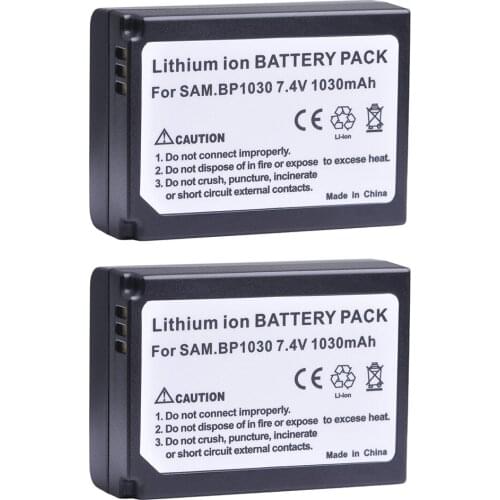 BP-1030 1030mAh BP1130 ED-BP1030 Rechargeable Battery For Samsung NX200 NX210 NX1000 NX1100 NX2000 NX-300M L10 Camera