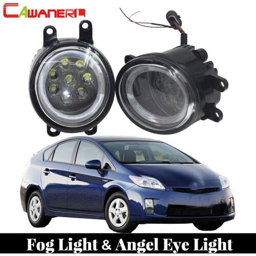 Cawanerl Car Light Source LED Bulb Fog Light Angel Eye DRL Daytime Running Light 12V For Toyota Prius 2010 2011 2012