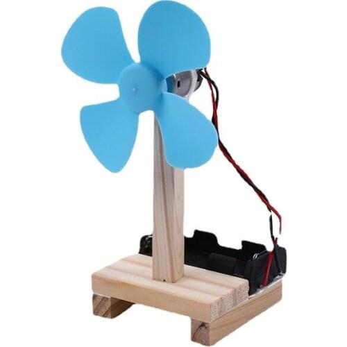 Physical science experiment toy assembling material set, science and technology small production simple diy electric fan