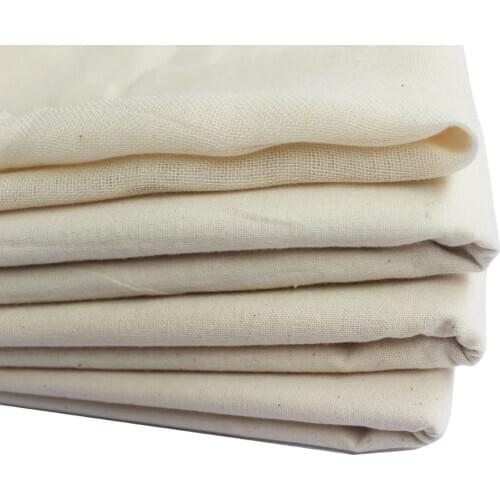 60g 115g 140g Plain Original natural 100% Gray cloth cotton fabric DIY sewing matiral Crafts Decoration