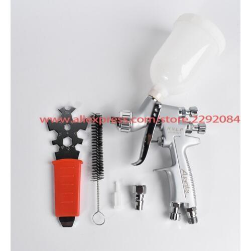 HVLP H-921 mini spray gun Gravity Feed Paint pot volume 250ml mini paint sprayer 1.0mm nozzle