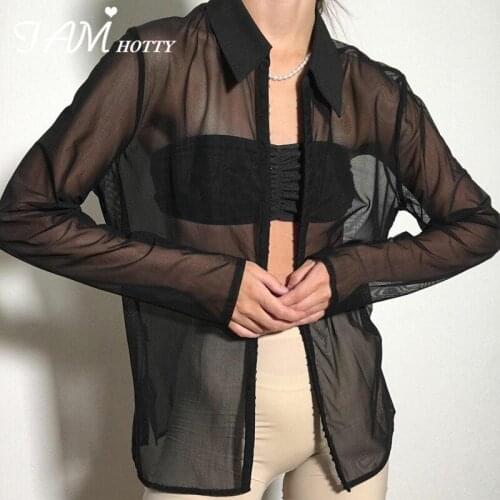 Iamhotty Womens Black Shirts