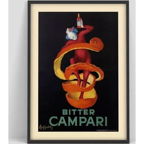 Canvas Prints Campari Bitter Cartoon Animal Paintings Wall Art Gift Poster Modular Pictures For Living Room Modern Home Decor