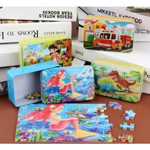 Jigsaw Puzzle Set 60 Pieces Various Landscape Patterns Jigsaw Puzzle Educational Toy for Kids Children 's Games Christmas Gift