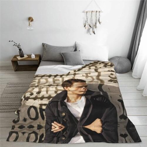 Portable warm flannel Sebastians Stan blanket Movie Star blankets for airplane travel Bedspread Wrap