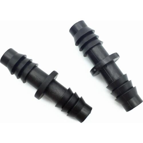 200PCS 8/11mm Straight-Through Joint Through Connection Water Pipe Head Micro Irrigation Systems Garden Water Connectors