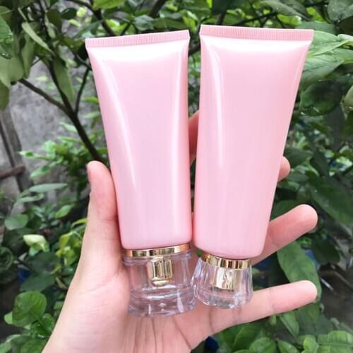 300pcs empty 100ml lotion plastic soft tube for cosmetic skin care cream packaging,100g squeeze container bottles with screw cap