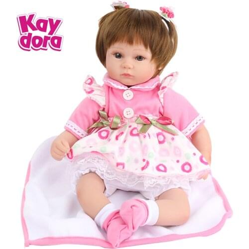 KAYDORA Reborn Baby Dolls 40cm Soft Clothes Body Baby Alive Realistic Toys For Girl Wholesale 16 Inch Babies Hot Gift