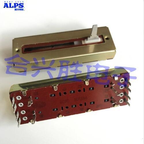 Japan ALPS sliding potentiometer 7.3 cm straight slide 4 A10K 45 mm volume attenuator pusher