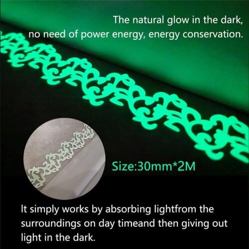 Luminous Stickers Removable Flower Vines Wall Decals Glow In The Dark Tape Floor Wallpaper For Stairs Stage Decoration