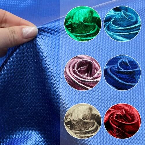 1/2Yard Solid Metallic Bullet Fabric Liverpool 4 Way Stretch Spandex Poly Knit Fabric For Baby HeadWrap Bummies