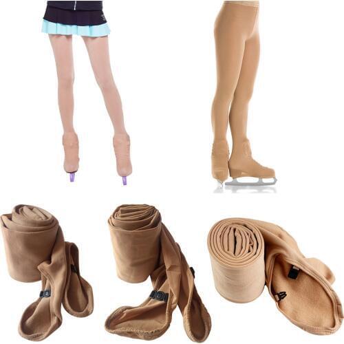 Over Boot Figure Skating Tights Thermal Warm Buckled Skate Compression Leggings