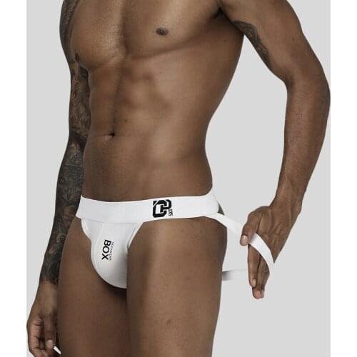 1/2PCS Plus size Men sexy sports underwear thong cotton running seamless lingerie t-back panties bikini G-string M-2XL male