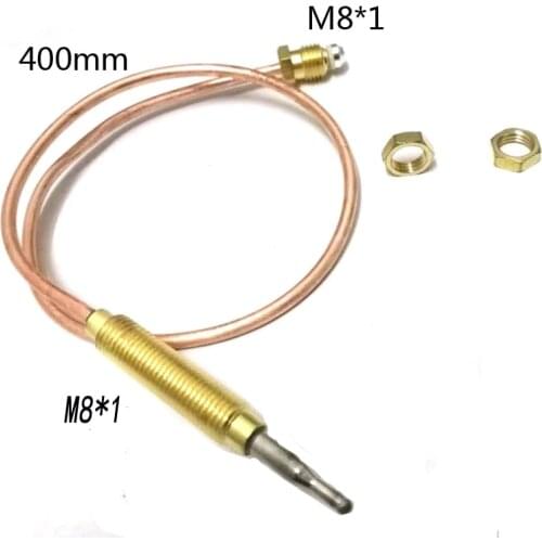 1PCS 3.0mV Gas thermocouple for Boiler open valve time less than 10s L=400MM M9X1 End Nuts