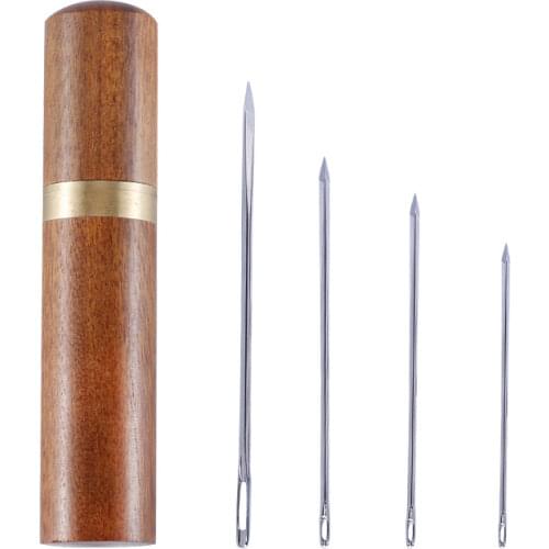 3Pcs DIY Canvas Fur Leather Tools Triangular Sewing Needle Hand Craf Knitting Tools Sewing Accessories 7cm 5.8cm 4.8cm