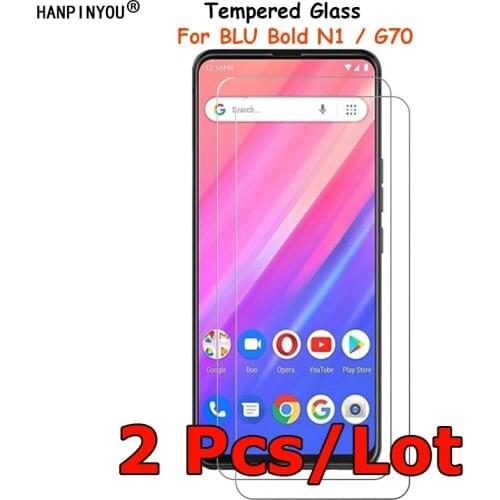 2 Pcs /Lot For BLU Bold N1 / G70 6.4" Tempered Glass Screen Protector Explosion-proof Protective Film Toughened Guard