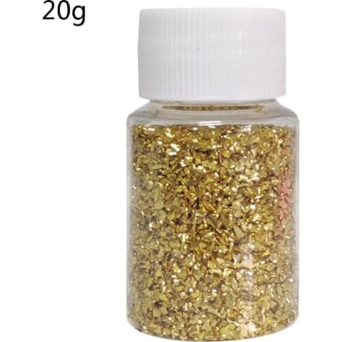 20G Champagne Gold Broken Stones Epoxy Resin Jewelry Mold Fillings Art Crafts