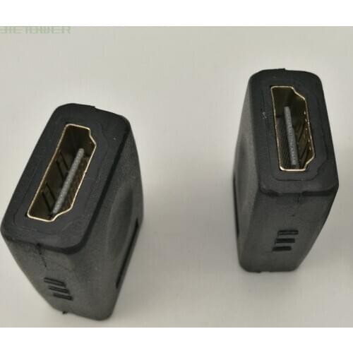 200pcs/lot High Quality HDMI Female to Female Adapter Coupler Connector Converter for HDTV 1080P Black