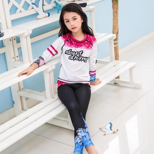 2017 Hot Sale UPF 50+ Sun UV Protection Lycra Swimwear Rash Guard Kids Long Sleeve Wetsuit Children Beach Surf Diving Suits