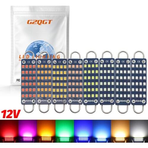 6pcs AC/DC 12V 44mm 1.73inch 24 SMD Rigid Loop 2016 Led Festoon Bulbs C5W C10W 561 Cargo Ceiling Dome Reading Roof Light White