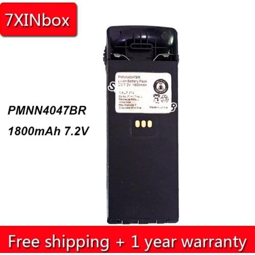 7XINbox 1800mAh 7.2V PMNN4047BR Two-way Radio Li-ion Battery For Motorola MTP700 MTP750 Walkie Talkie Replacement Batteries