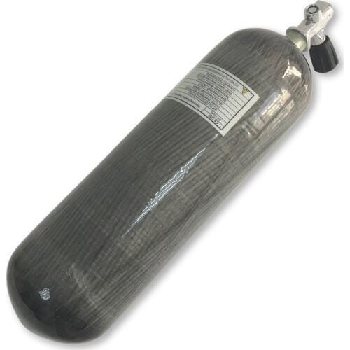 AC168 Acecare New Paintball PCP airsoft HP 4500PSI 6.8L Carbon Fiber Cylinder Used Gun Shooting Targets With Diving Valve