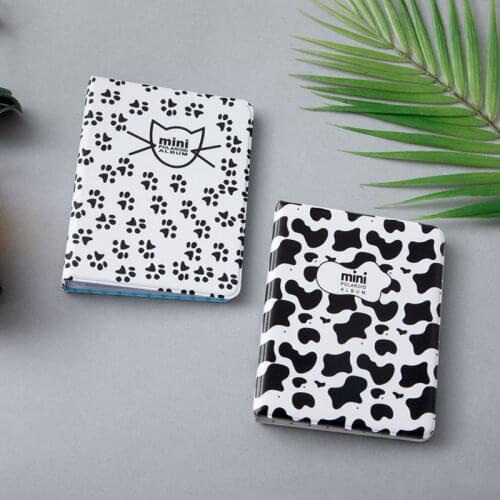 64 Pockets 3inch Photo Album Cow Pattern Polaroid Album Instax Scrapbooking Mini Photocard Holder Picture Collect Book Card Hold