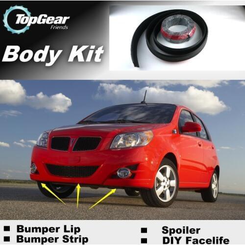 Bumper Lip Lips For Pontiac G3 Wave / Top Gear Shop Spoiler For Car Tuning / TOPGEAR Body Kit + Strip