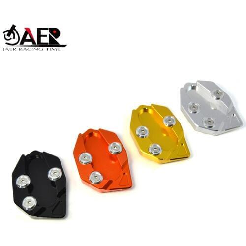 JAER Motorcycle CNC Side Stick Stand Plate Enlarge Extension Kickstand for Yamaha TMAX 530 T max 2012 2013 2014