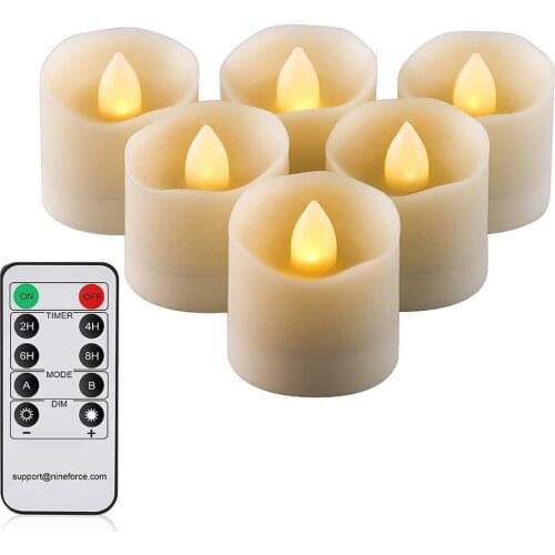 6PCS/ 9PCS/ 12PCS Electronic LED Candles Light Flame Tea Light Candles For Bedroom Party Wedding festival Home Decoration