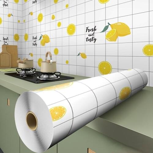 Stickers Decoration Aluminum Foil Stick And Peel Wallpaper For Kitchen Wallpaper Waterproof Self-adhesive Vinyl Decorative Wall