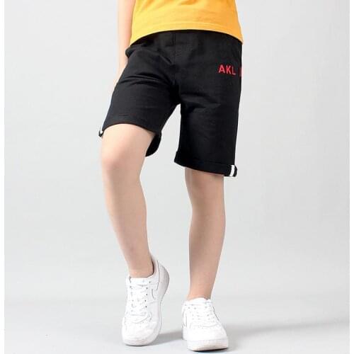 Kids sports pants summer new cotton childrens clothing letters casual students girls baby boys clothes
