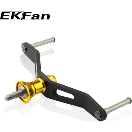 EKFan Knob Carbon Fishing Reel Double Handle Rocker Arm without Knobs for SHI Lightweight Fishing Accessory