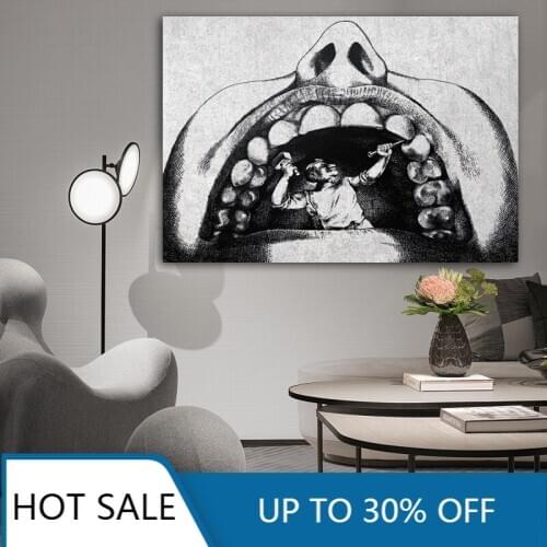 Dentist Humor Stone Wall Art Canvas Painting Posters Prints Tooth Anatomical Office Room Decor Medical Wall Decor Pictures