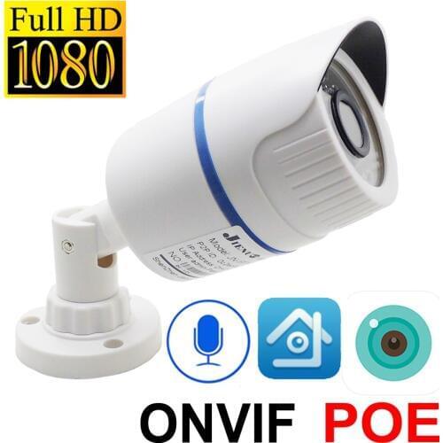 Ip Camera 1080p POE HD Cctv Security Video SurveillanceInfrared Home Bullet IPCam Outdoor Waterproof Onvif Audio POE Ip Camera