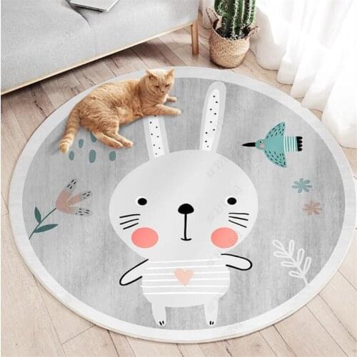 Fashion Hot SaleCreative Rugs for Children Rooms Cartoon Pattern Round Carpet Rugs and Carpets for Home Living Room Bedroom Rug